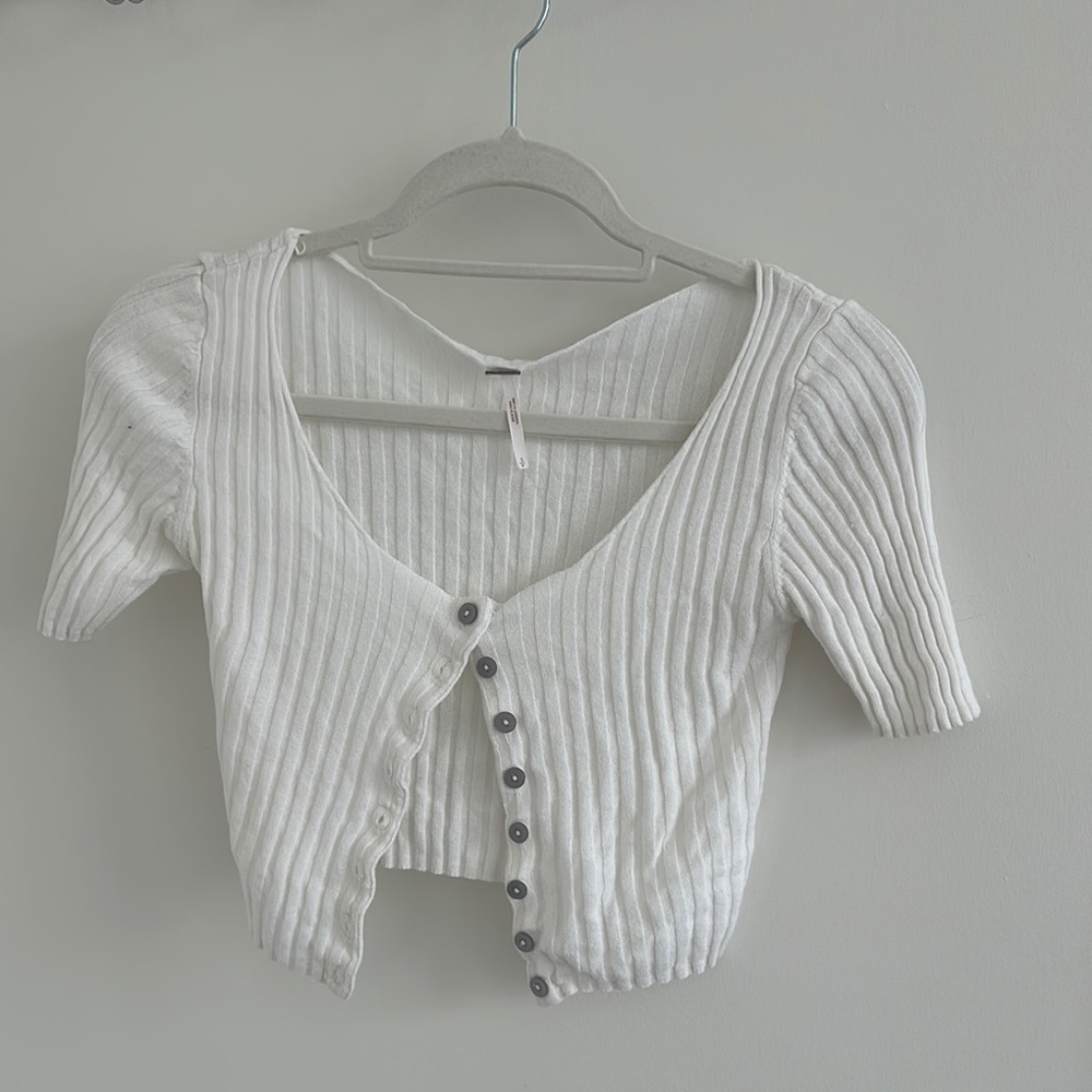 Free People button up top